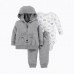 3IN1 SET GREY BEAR JACKET