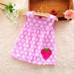 DRESS POLKA STRAWBERRY