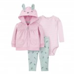 3IN1 SET PINK BUNNY JACKET