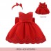 PARTY DRESS RED AND HEADBAND