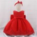 PARTY DRESS RED AND HEADBAND