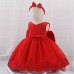 PARTY DRESS RED AND HEADBAND