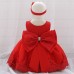 PARTY DRESS RED AND HEADBAND