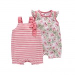 2IN1 ROMPER SOFT PINK FLOWER