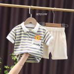 SET STRIPE LION YELLOW